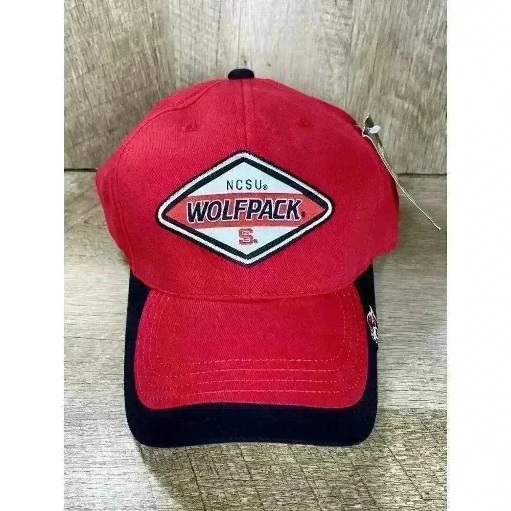 Vintage NC State University Wolfpack NCSU Hat Starter Cap Adjustable 90s NEW